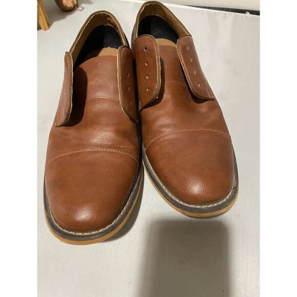 JF J. Ferrar Men's Synthetic/Textile Upper Brown Derby Shoes Size 10M - Picture 12 of 12